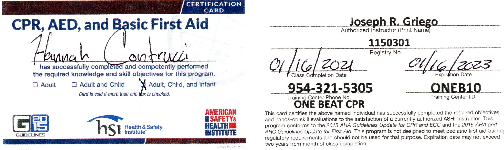 2021 ashi first aid, front-back